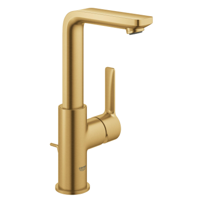 GROHE Lineare New wastafelkraan - l-size - met waste - geborsteld cool sunrise (goud)