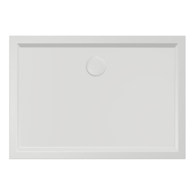 Xenz mariana receveur de douche 100x70x4cm rectangulaire acrylique blanc