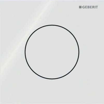 Geberit type 40 urinioir bedieningsplaat - pneumatisch - rond - wit OUTLETSTORE