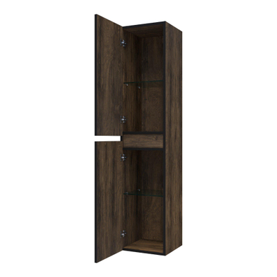 BRAUER Joy Edge armoire de salle de bains - 160x35x35cm - 2 portes - ouverture à gauche ou à droite - sans poignée - Grove