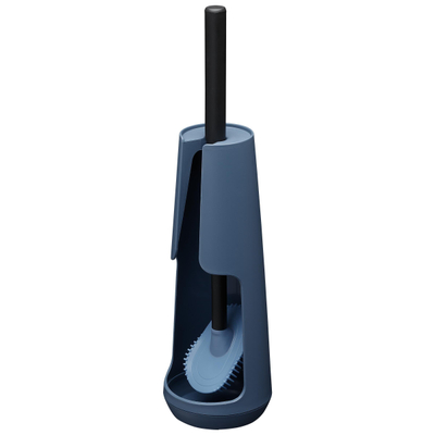Tiger Tess Toiletborstelhouder vrijstaand met Swoop® borstel flexibel Blauw Zwart