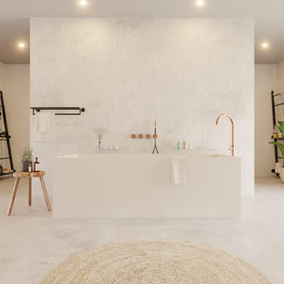 Ideavit Solidstar Baignoire autoportante 180x76cm rectangulaire Solid surface blanc