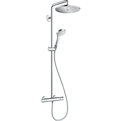Hansgrohe Tica doucheset - 28cm - met handdouche - met glijstang - chroom