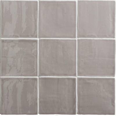 ÉCHANTILLON Par Goof Carreau mural Ancien Hollandais blanc Vintage Brillant Gris