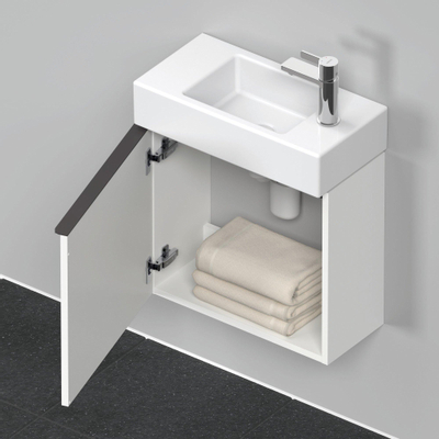 Duravit D-Neo wastafelonderkast 48.4x44x22.2cm Linksdraaiend 1 deur wit Mat