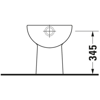 Duravit D-code Closet staand - 530mm - diepspoel verticale afv - wit