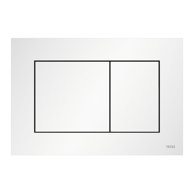 Tece Now Plaque de commande - 22x15 cm - technologie double chasse - blanc mat