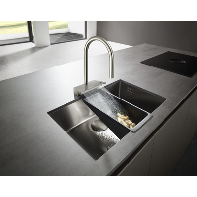 Hansgrohe Aquno Select M81 1-gr keukenkraan 170, uittrekbare vuistdouche, 3j RVS-look