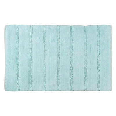 Differnz Stripes Tapis de bain 45x75cm Bleu