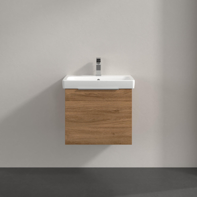 Villeroy & Boch Architectura Wastafelonderkast - 42x55cm - 1 lade - Oak Kansas (hout)