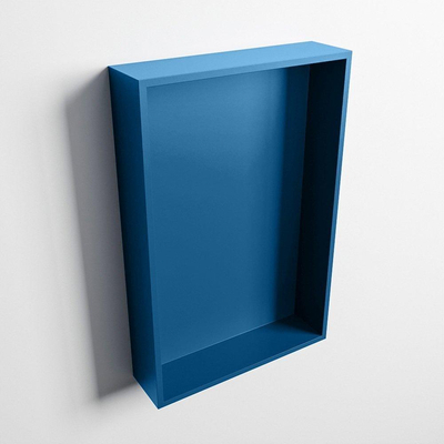 Mondiaz Easy nis 29.5x44.5x8cm voor Inbouw/opbouw 1 open vak Solid surface Jeans/Jeans