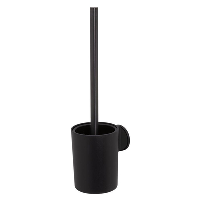 Tiger Tune Toiletborstel met houder Zwart metaal geborsteld / Zwart 9.6x38.2x12.1cm