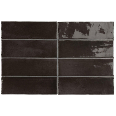 Equipe Ceramicas Premium Koko Carrelage mural - 15x5cm - 8mm - Noir