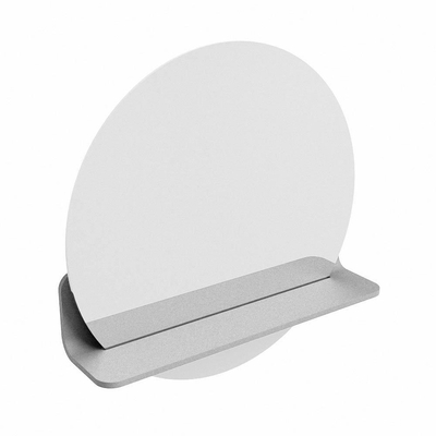 Mondiaz SPOT Miroir de salle de bains - rond 50cm - tablette de miroir - couleur Plata
