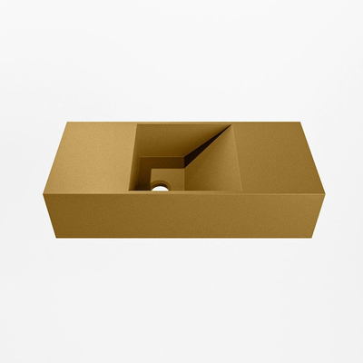 Mondiaz TYNE Fontein - 50x23x12cm - wasbak Links - zonder kraangaten - solid surface - Oro