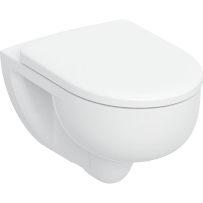 Geberit 300 Basic hangtoilet – TurboFlush – spoelrandloos – diepte 54 cm – met softclose quickrelease zitting – glans wit