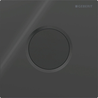 Geberit Type01 urinioir bedieningsplaat - batterij - rond - Gitzwart RAL - 9005 - zwart