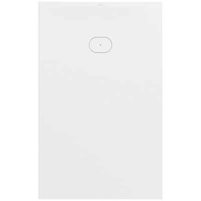 Villeroy & Boch Ecora douchebak - 160x100x4.5cm - afvoer korte zijde - white alpine (wit)