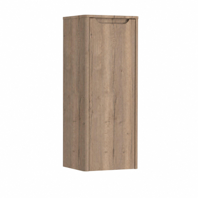 H&R Badmeubelen Juice Halfhoge kast - 40x35x100cm - met ronde hoeken - 1 deur - rechtsdraaiend - charleston