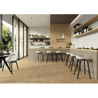 Atlas Concorde Solution Would Carrelage sol et mur - 22,5x90cm - 8mm - rectifié - (brun)