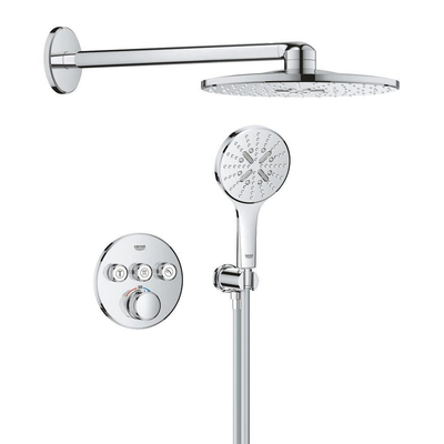 Grohe Rapido Perfect Showerset - Rainshower SmartActive 310 hoofddouche - rond - 3 straalsoorten - chroom