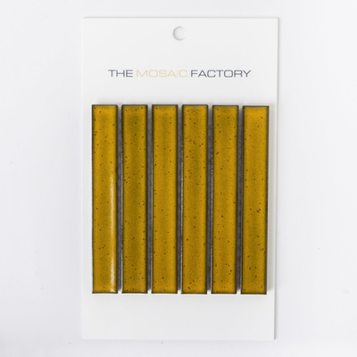 ÉCHANTILLON The Mosaic Factory Sevilla carreau mosaïque 2x14.5x0.8cm pour mur kitkat finger Céramique jaune