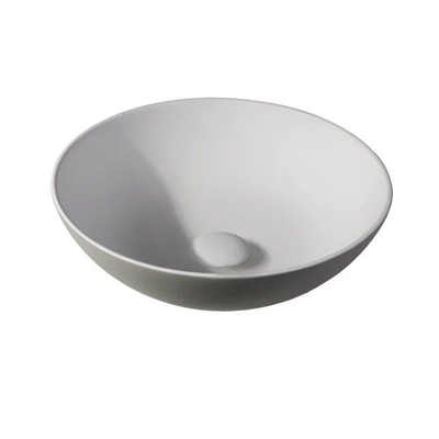 By Goof Waskom - opbouw - 38.5x13.8x38.5cm - Solid surface - Rond - Mat Greige