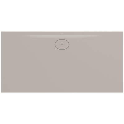 Villeroy & Boch Ecora douchebak - 160x80x3.5cm - afvoer lange zijde - almond (beige)