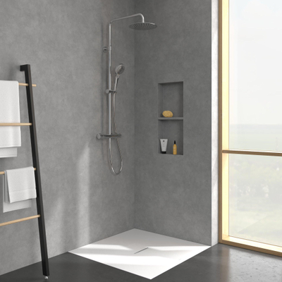 Villeroy & Boch Verve Showers Douchesysteem met drie functies voor wandmontage - chroom