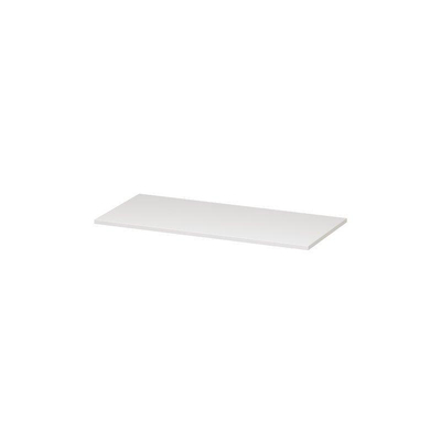 INK Topdeck Wastafelblad - 100x45x2cm - tbv onderkast - MDF lak - Hoogglans wit
