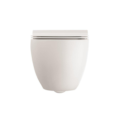 Crosswater Glide II Wandtoilet - 37x46x32.5cm - spoelrandloos - zonder zitting - back-to-wall - mat wit