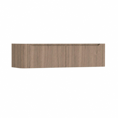 H&R badmeubelen Juice Wastafelonderkast - 160x45x40cm - afgeronde hoeken - 2 lades - geïntegreerde greep - charleston