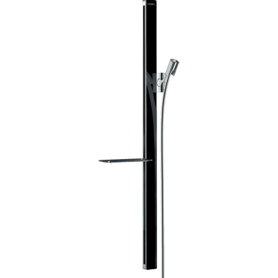 Hansgrohe Unica`E barre de glissement avec flexible de douche Isiflex`B 160cm et porte-savon casetta`E 90cm noir/chrome