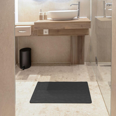 Sealskin Jade Tapis de bain - 40x70cm - Antidérapant - Gris