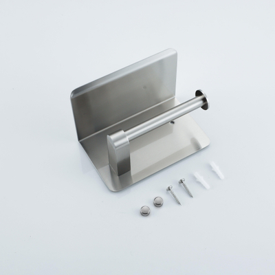 FugaFlow Eccelente Porte-rouleau de papier toilette Acces - avec plateau - Acier inoxydable brossé PVD (Acier inoxydable)