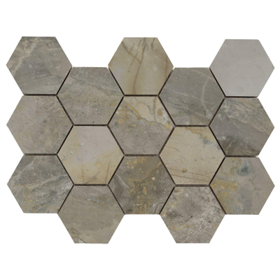 Terravito Ivello wandtegel - 32.5x22.5cm - Natuursteen look - Nature gepolijst (grijs)