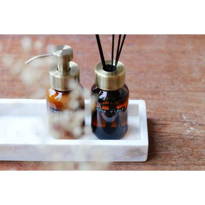 Wellmark Plateau marbre plateau 30x12x3.5cm Marbre Blanc