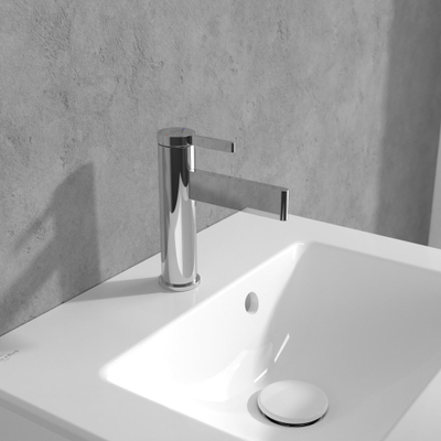 Villeroy & Boch Dawn 1 greeps wastafelkraan - zonder pop up afvoergarnituur - hoogglans chroom