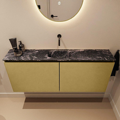 MONDIAZ TURE-DLUX 120cm toiletmeubel Oro. EDEN wastafel Lava positie midden. Zonder kraangat.