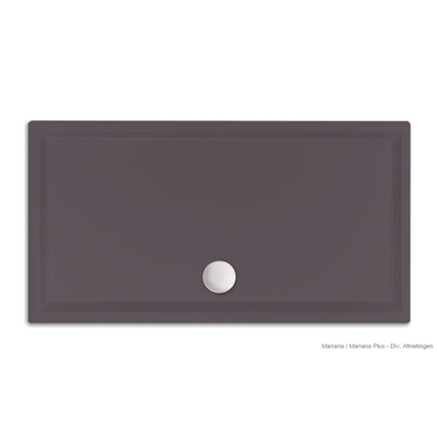 Xenz Mariana receveur de douche - 110x100x7 - Acrylique - anthracite