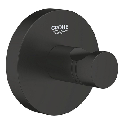 GROHE Start Crochet de serviette - rond - noir mat