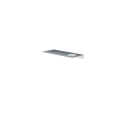 Hotbath &MORE Planchet - 30cm - inclusief bevestigings rails - 1 uitsparing - voor zeepdispenser of beker - RVS 316