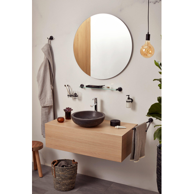 Haceka Aspen Zeepdispenser - wandmodel - mat zwart