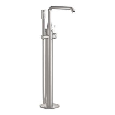 Grohe Essence New Afbouwdeel vrijstaande badkraan - omstel - draaibare uitloop 27.7cm - handdouche - doucheslang - Supersteel (RVS)
