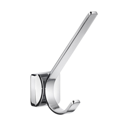 Smedbo Ice Handdoekhaak - 13x5cm - dubbel - chroom