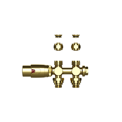 Belrad Thermostatische Radiatorkraan Muur En Vloer Mat Gold 1/2Mx16/2 M30