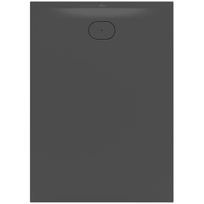Villeroy & Boch Ecora douchebak - 140x100x3.5cm - afvoer korte zijde - anthracite (antraciet)