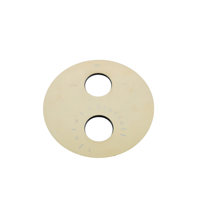 Fortifura Calvi Thermostatische inbouwkraan - achterplaat rond - Geborsteld Messing PVD (Goud) OUTLETSTORE