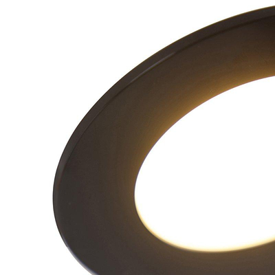 QAZQA Blanca Inbouwspot - set van 6 - 9x9cm - incl. LED - 3 staps dimbaar - IP44 - mat zwart