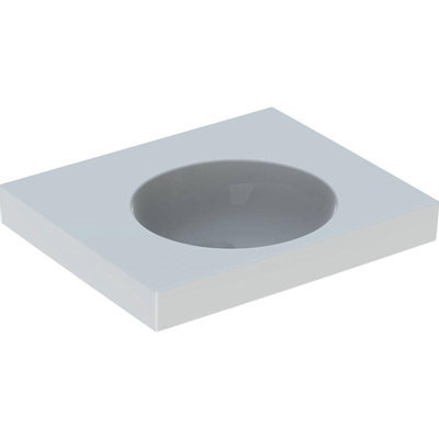 Geberit Preciosa II wastafel - zonder kraangat - zonder overloop - 60x50cm - met KeraTect - wit